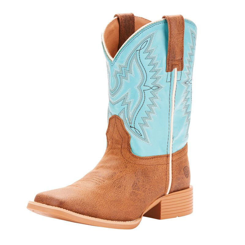 Stivali Cowboy Bambino Ariat Bristo Marroni Blu | SG7XXPL