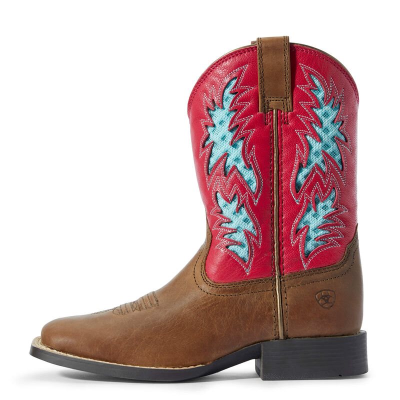 Stivali Cowboy Bambino Ariat Cowboy VentTEK Marroni Rosa | I1BU50F