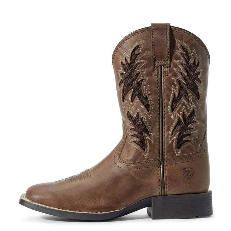 Stivali Cowboy Bambino Ariat Cowboy VentTEK Marroni | ROQS1SM