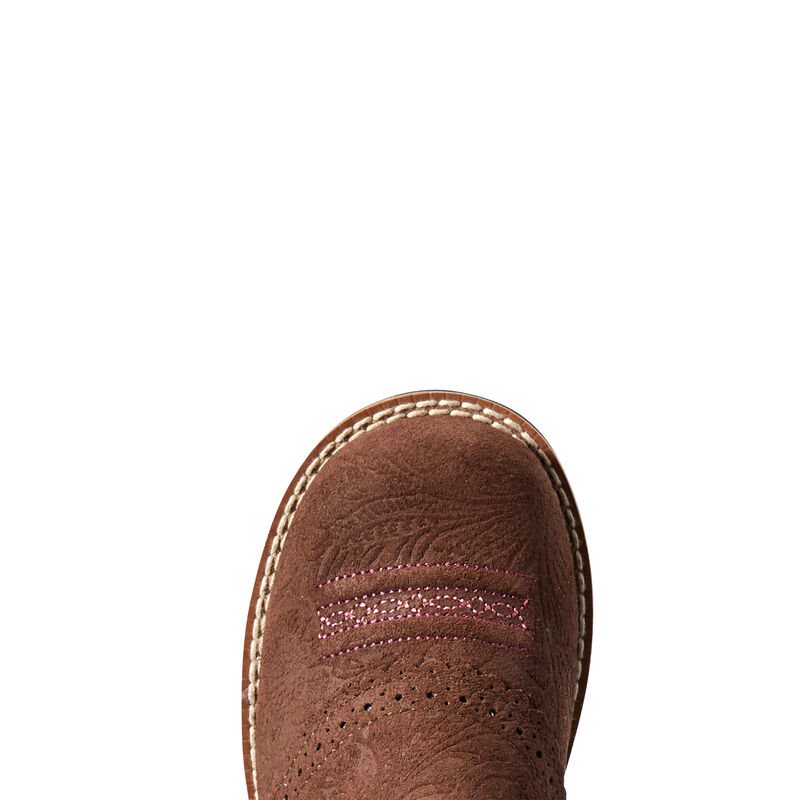 Stivali Cowboy Bambino Ariat Fatbaby Marroni Rosa | 4CW1LEK