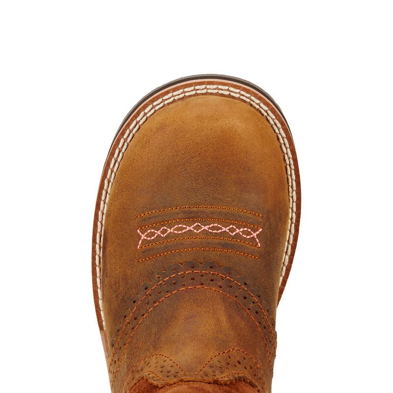 Stivali Cowboy Bambino Ariat Fatbaby Marroni | VWO6D6W