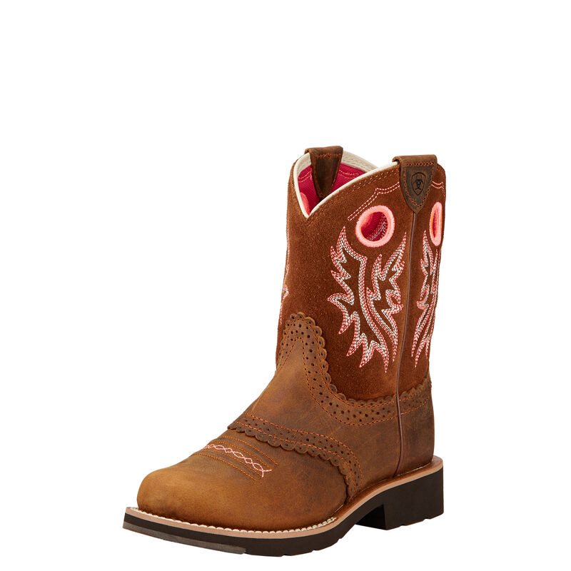 Stivali Cowboy Bambino Ariat Fatbaby Marroni | VWO6D6W