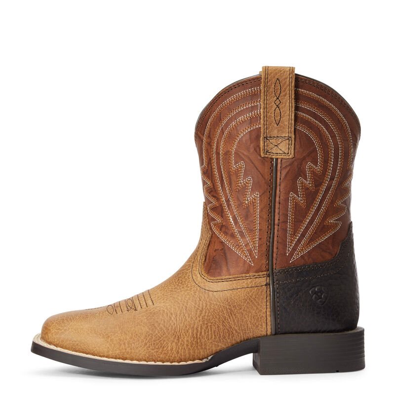 Stivali Cowboy Bambino Ariat Lil' Hoss Marroni | 9KNS1BL