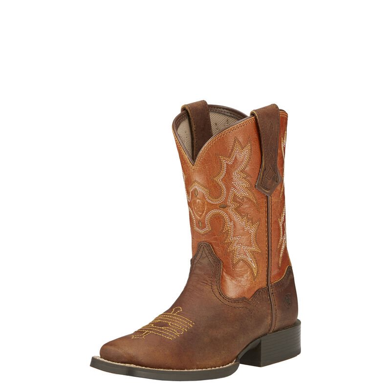 Stivali Cowboy Bambino Ariat Tombstone Marroni Scuro | LC9XV3L