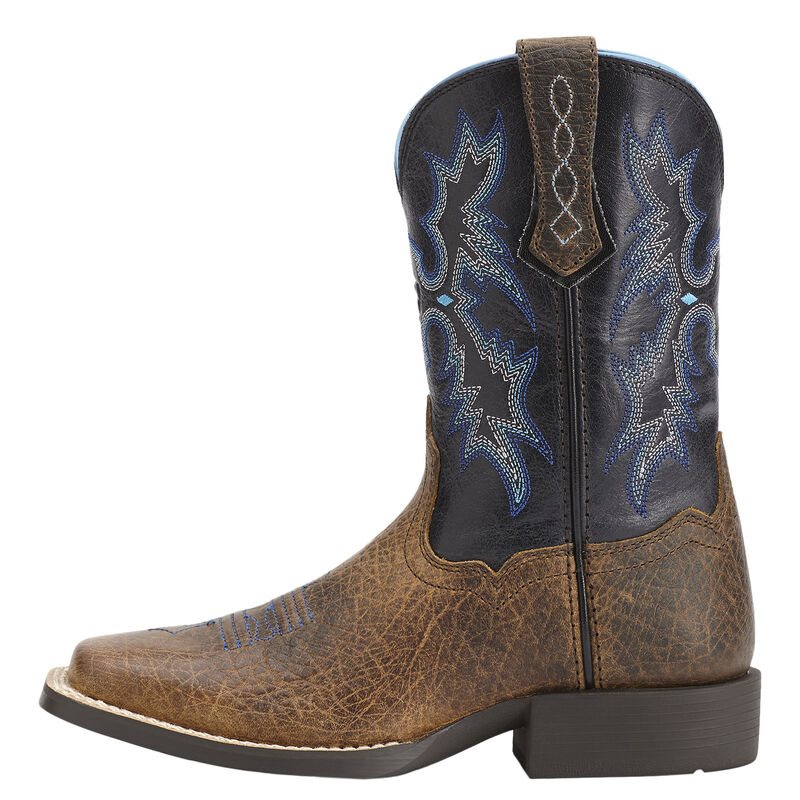 Stivali Cowboy Bambino Ariat Tombstone Marroni Cioccolato | V0OO7ZT