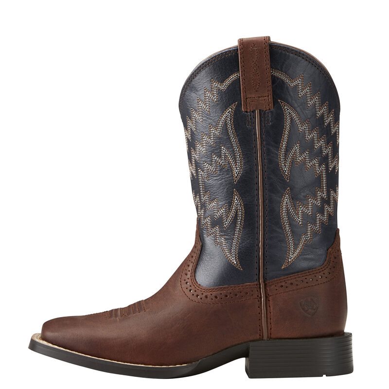 Stivali Cowboy Bambino Ariat Tycoon Marroni | MS5G99P