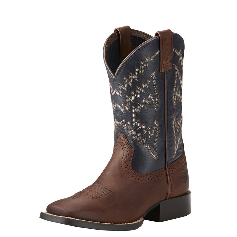 Stivali Cowboy Bambino Ariat Tycoon Marroni | MS5G99P