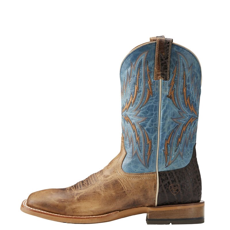 Stivali Cowboy Uomo Ariat Arena Rebound Marroni Blu | 50HXO1O