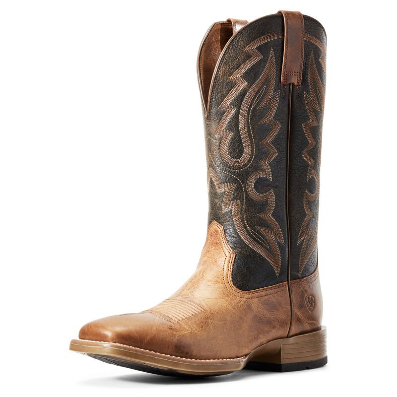 Stivali Cowboy Uomo Ariat Barton Ultra Marroni Nere | E0W9UF0