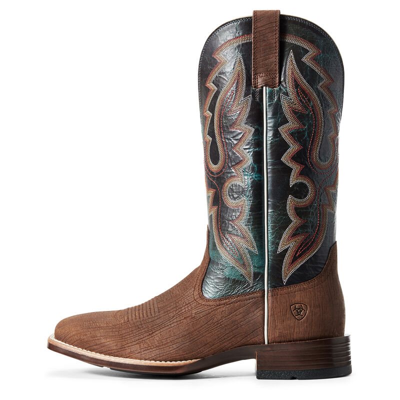 Stivali Cowboy Uomo Ariat Barton Ultra Marroni Scuro | G0R67PG