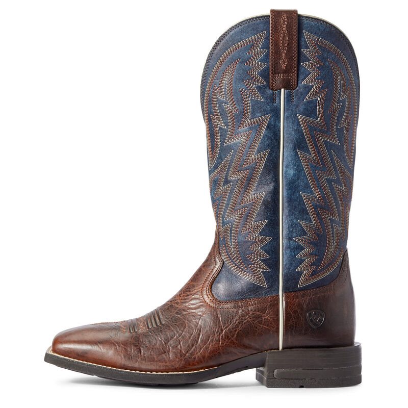 Stivali Cowboy Uomo Ariat Dynamic Marroni Blu Marino | JUOGMH5