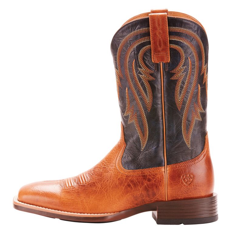 Stivali Cowboy Uomo Ariat Plano Marroni Cioccolato | 37QGGEL