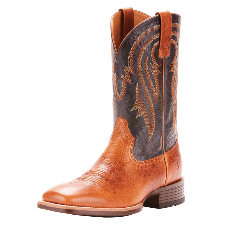 Stivali Cowboy Uomo Ariat Plano Marroni Cioccolato | 37QGGEL