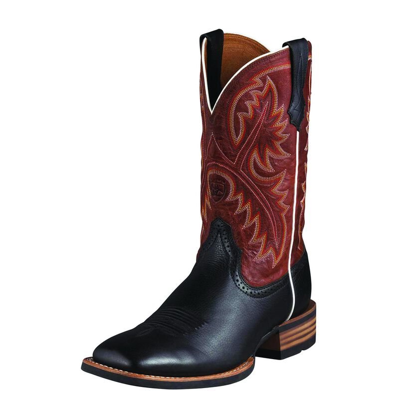 Stivali Cowboy Uomo Ariat Quickdraw Nere Rosse | JGVBA8K