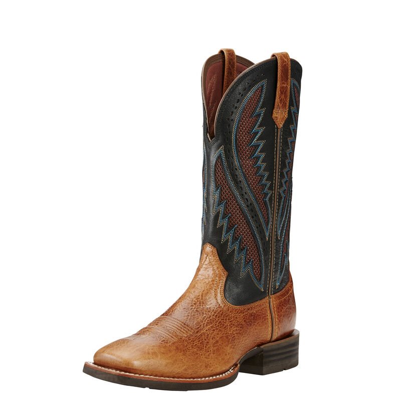 Stivali Cowboy Uomo Ariat Quickdraw VentTEK Marroni Nere | TEKCLJL