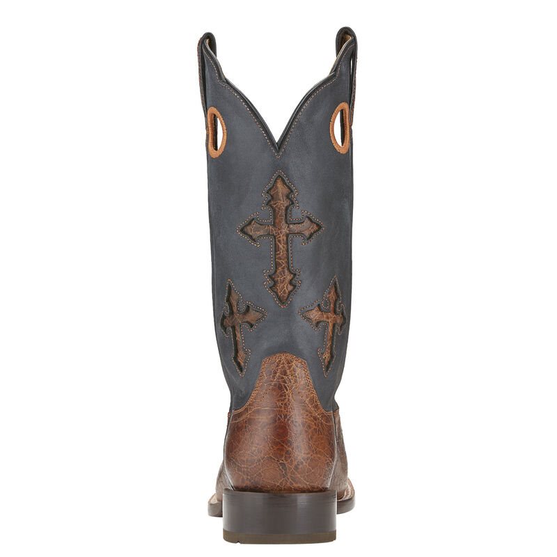 Stivali Cowboy Uomo Ariat Ranchero Marroni Grigie | W3TKFDH