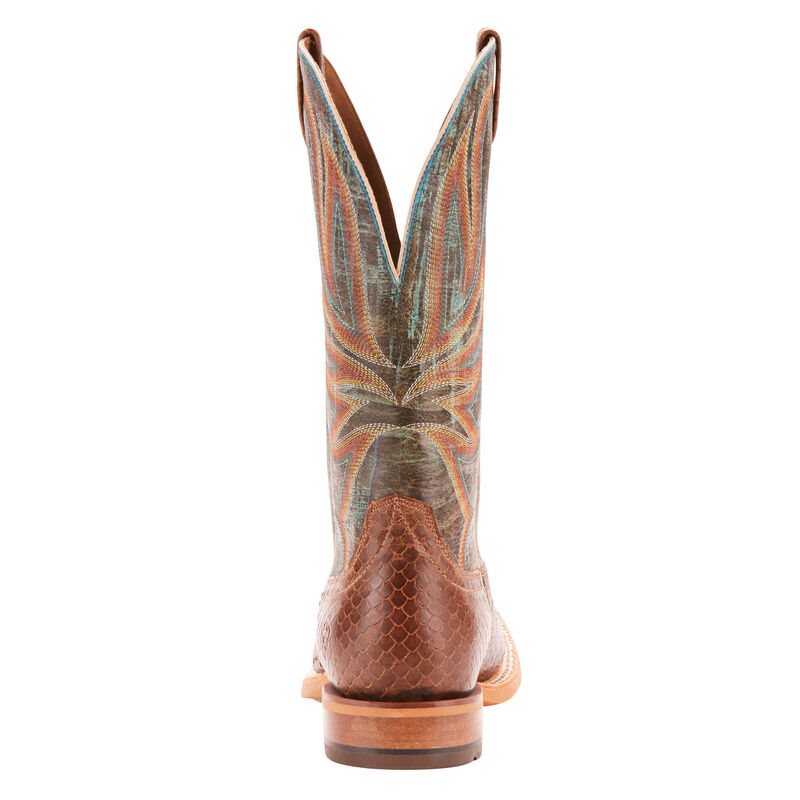 Stivali Cowboy Uomo Ariat Range Boss Marroni Verdi | N6K6SW7