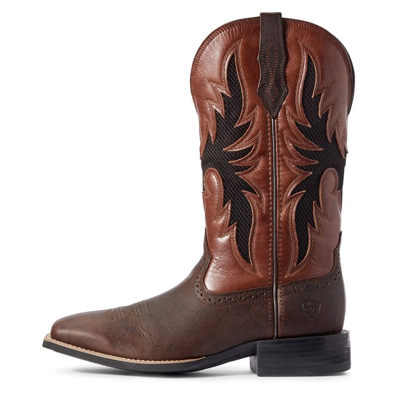 Stivali Cowboy Uomo Ariat Sportive Breezy VentTEK Marroni | SSG1U87