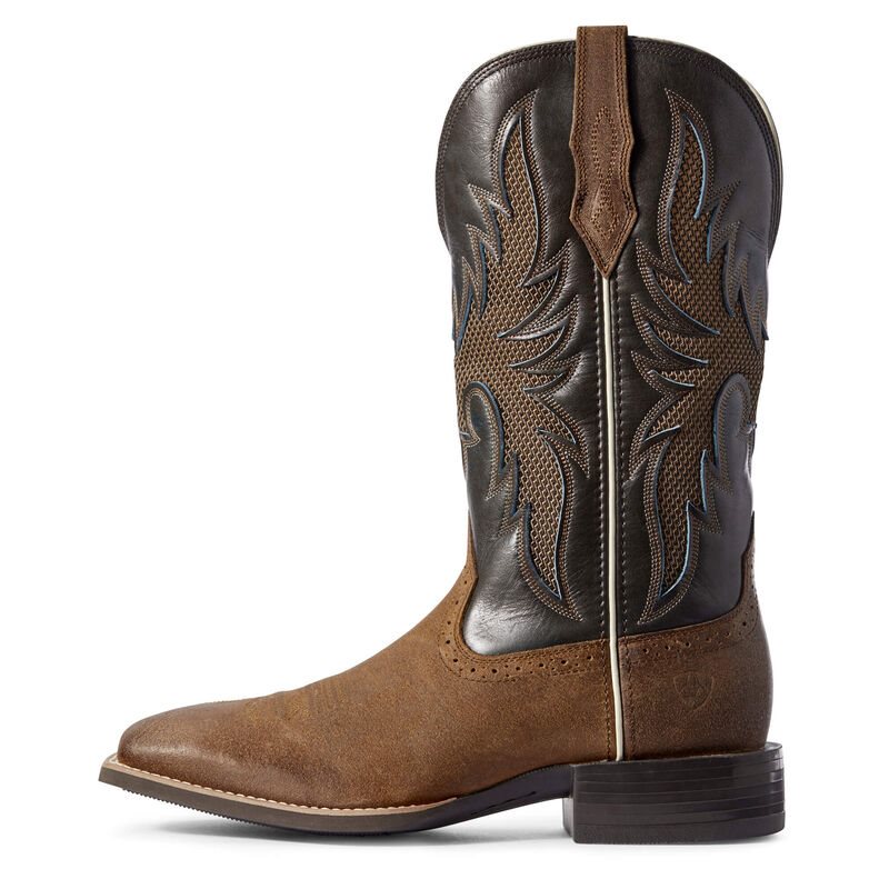 Stivali Cowboy Uomo Ariat Sportive Breezy VentTEK Marroni Verde Oliva | VP1HI7F