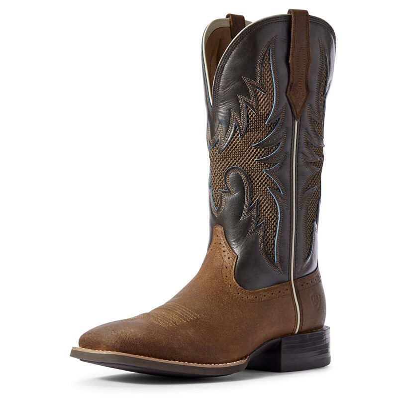 Stivali Cowboy Uomo Ariat Sportive Breezy VentTEK Marroni Verde Oliva | VP1HI7F