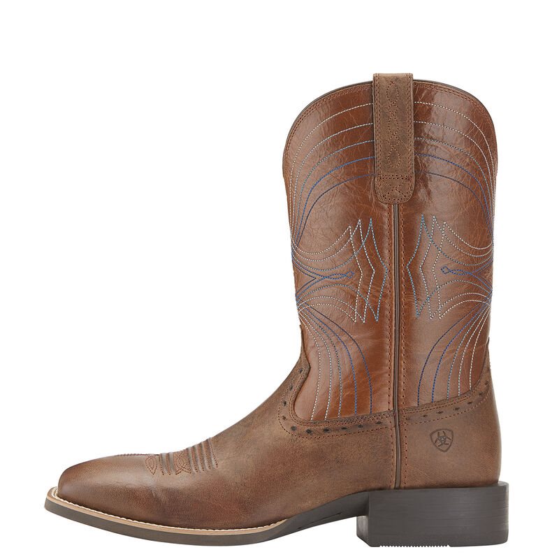 Stivali Cowboy Uomo Ariat Sportive Larghe Square Punta Beige | 7908AOE