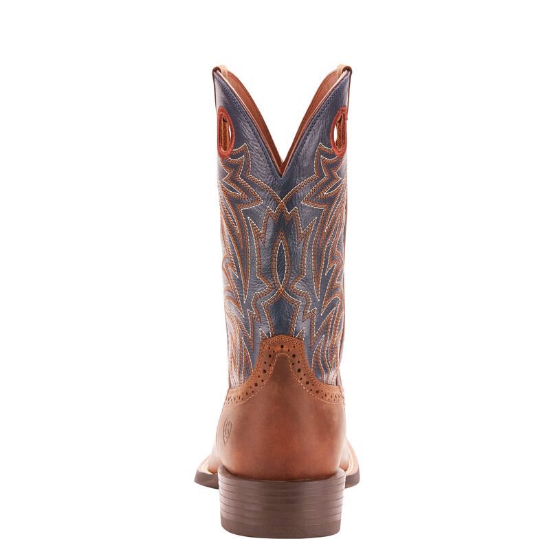 Stivali Cowboy Uomo Ariat Sportive Sidebet Rame Blu Marino | 4VYRFV2