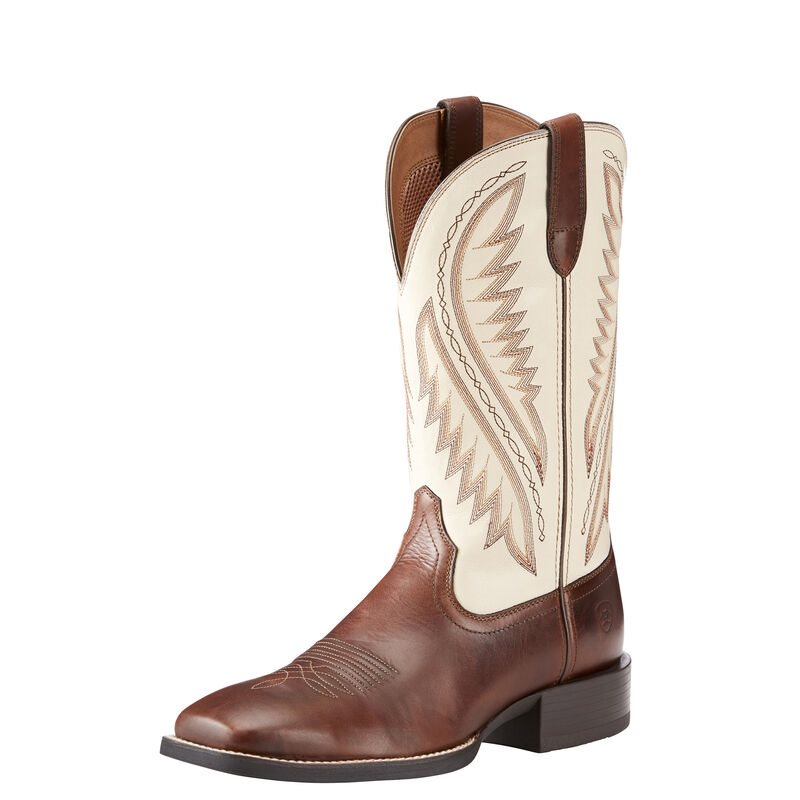 Stivali Cowboy Uomo Ariat Sportive Stonewall Marroni Crema | R98MJPX