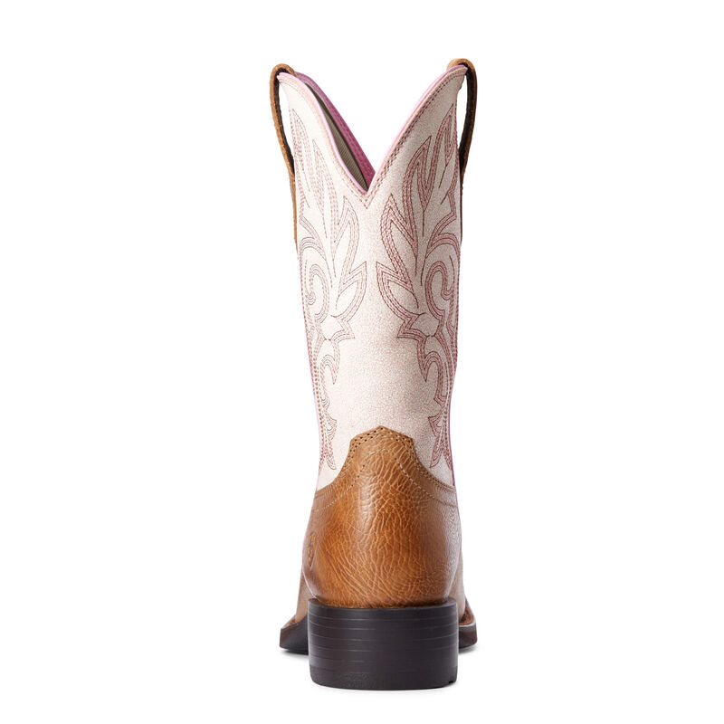 Stivali Da Cowgirl Donna Ariat Cattle Drive Marroni Crema | S10IXZO