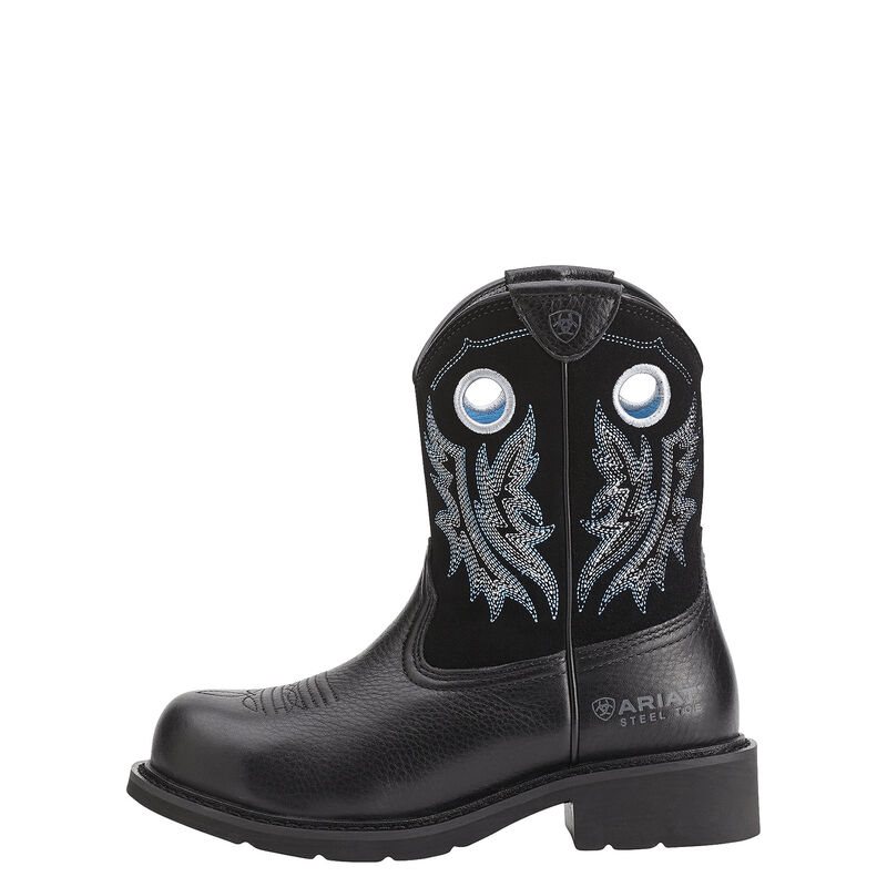 Stivali Da Cowgirl Donna Ariat Fatbaby Cowgirl Steel Punta Lavoro Boots Nere | W0CCIH3