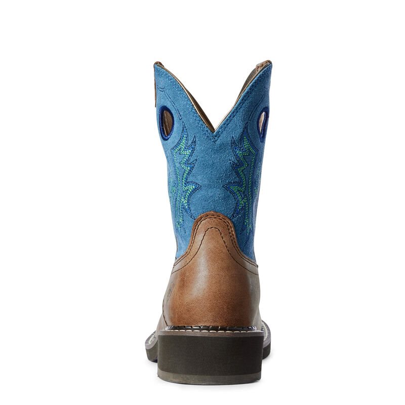 Stivali Da Cowgirl Donna Ariat Fatbaby Heritage Marroni Blu | 172KJJT