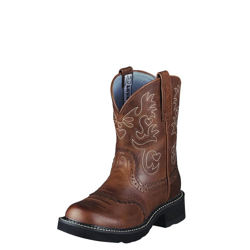 Stivali Da Cowgirl Donna Ariat Fatbaby Saddle Marroni | W5BR61Y