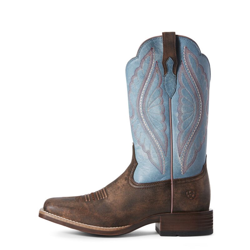 Stivali Da Cowgirl Donna Ariat PrimeTime Marroni Blu | HQDH8ID