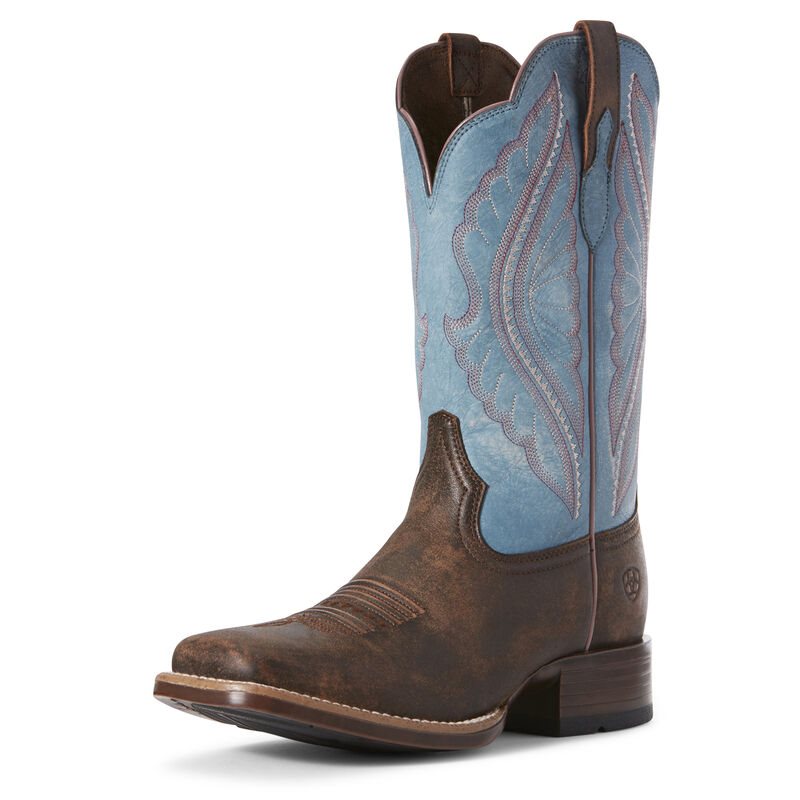 Stivali Da Cowgirl Donna Ariat PrimeTime Marroni Blu | HQDH8ID