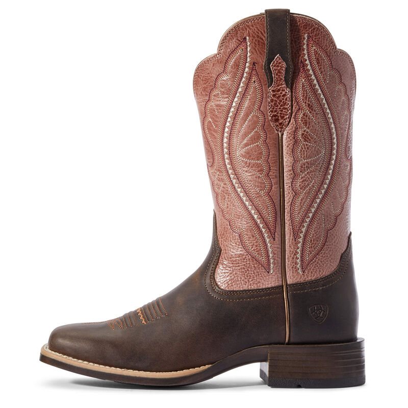 Stivali Da Cowgirl Donna Ariat PrimeTime Cioccolato Rosa | W8Y6VC1