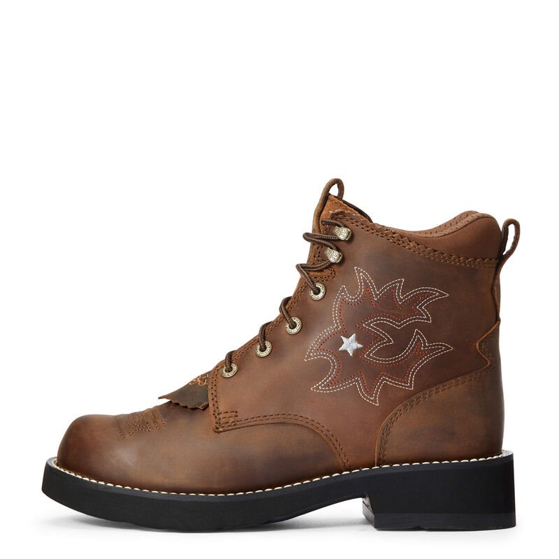 Stivali Da Cowgirl Donna Ariat Probaby Lacer Boots Marroni | 1AK8AKH