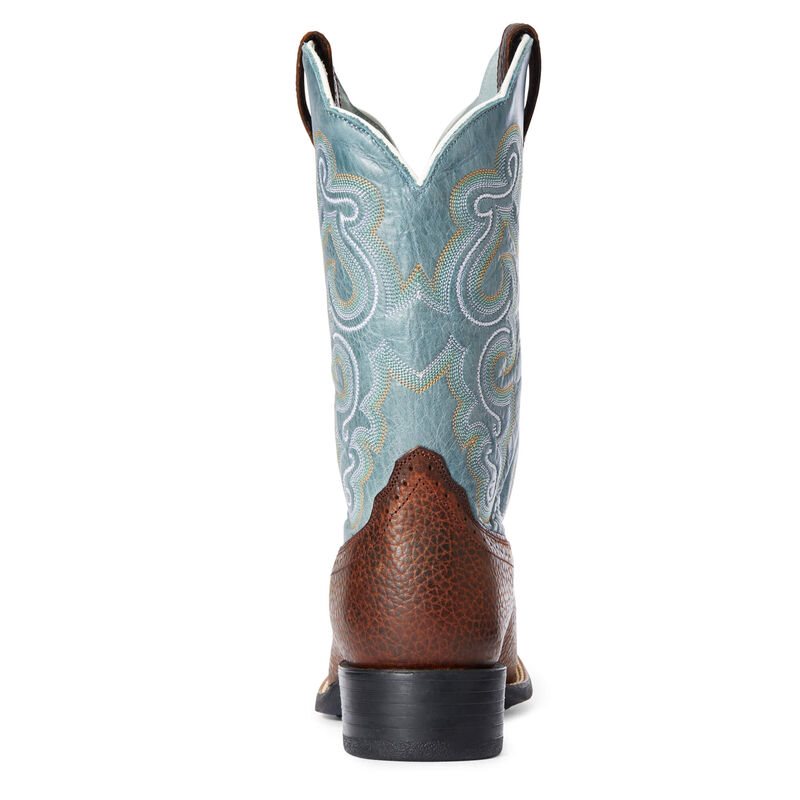 Stivali Da Cowgirl Donna Ariat Quickdraw Marroni Blu Chiaro | 9S7SRHI