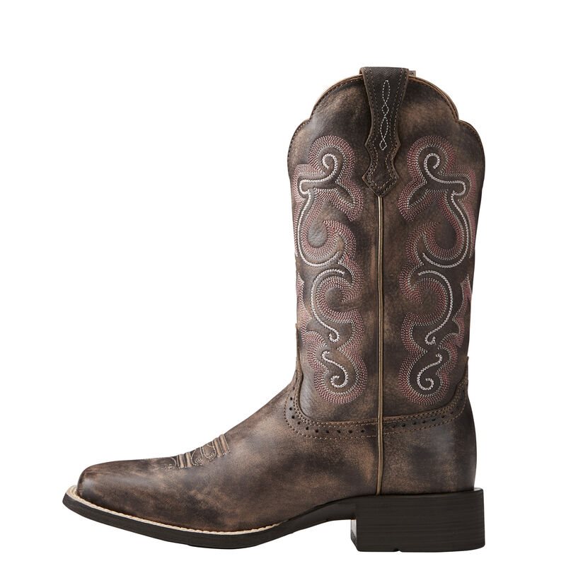 Stivali Da Cowgirl Donna Ariat Quickdraw Cioccolato | BRRJM8C