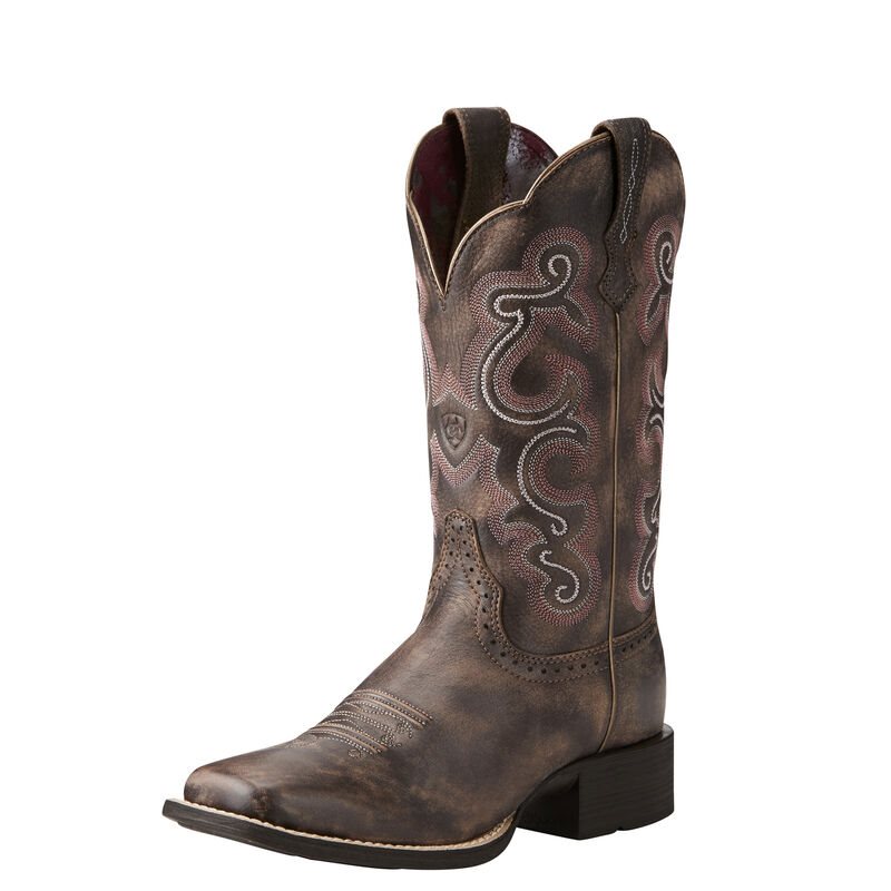 Stivali Da Cowgirl Donna Ariat Quickdraw Cioccolato | BRRJM8C