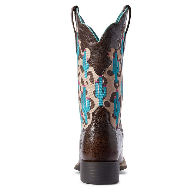 Stivali Da Cowgirl Donna Ariat Round Up Willow Cioccolato | APHBA9S