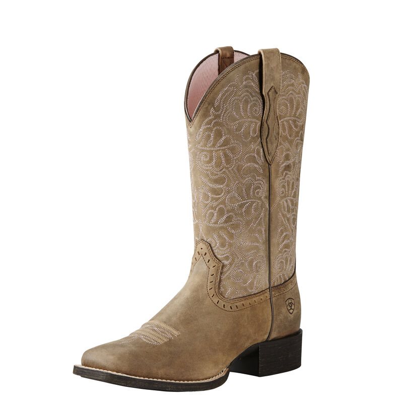 Stivali Da Cowgirl Donna Ariat Round Up Remuda Marroni | IH15760