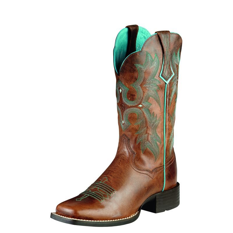 Stivali Da Cowgirl Donna Ariat Tombstone Marroni | DGPX8D6