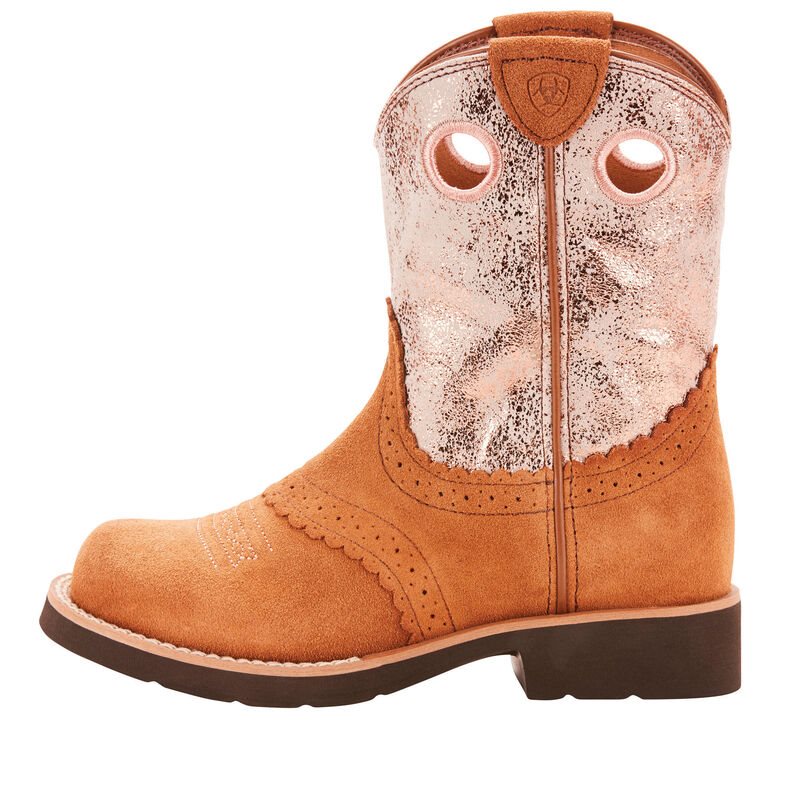 Stivali Western Bambino Ariat Fatbaby Marroni Rosa | 0CAVE7F