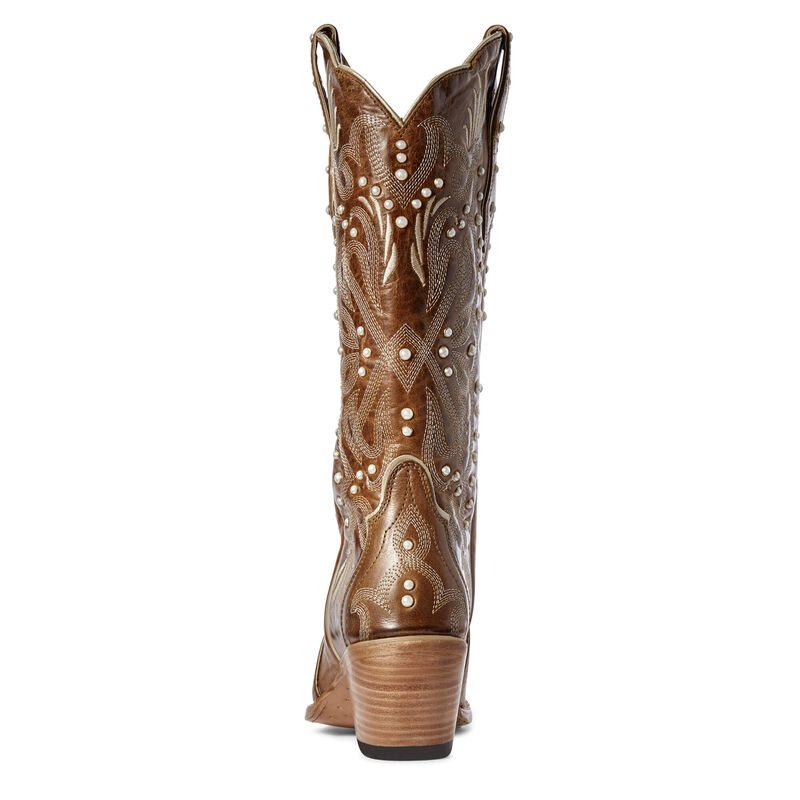 Stivali Western Donna Ariat Pearl Marroni | 8RDNORP