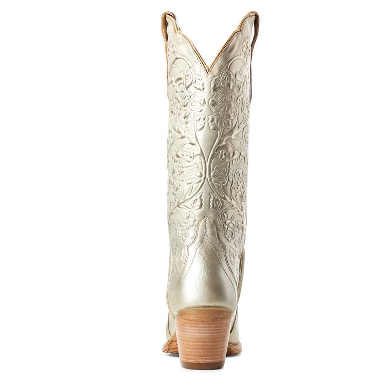 Stivali Western Donna Ariat Platinum Oro | YYAMV03