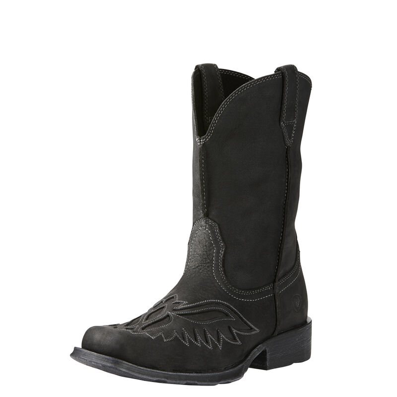 Stivali Western Uomo Ariat Rambler Renegade Nere | N83HPN1