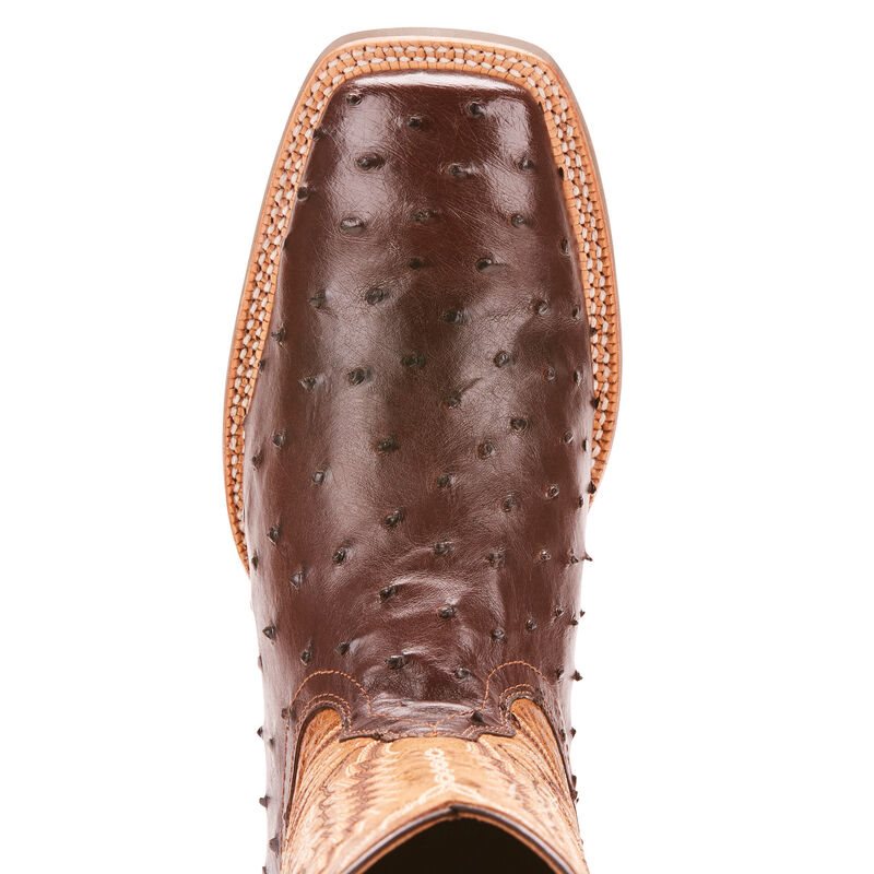 Stivali Western Uomo Ariat Relentless Platinum Rosse Marroni | HXCB2J0