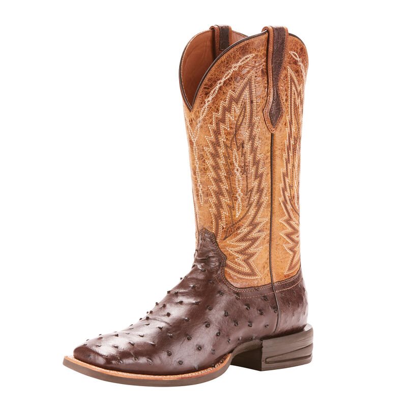 Stivali Western Uomo Ariat Relentless Platinum Rosse Marroni | HXCB2J0