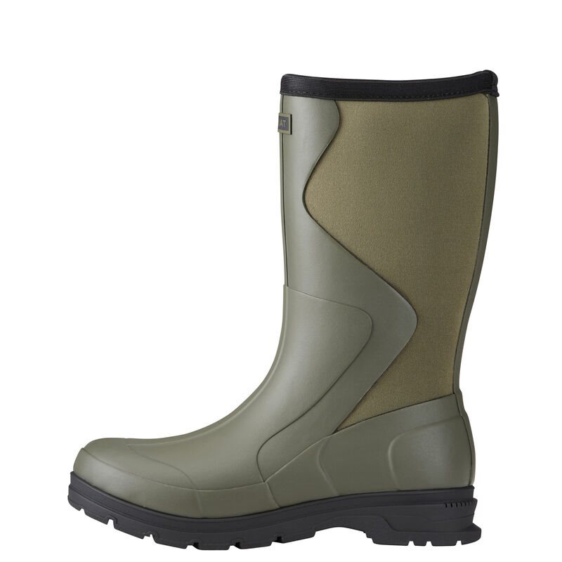 Wellies Donna Ariat Springfield Rubber Boots Verde Oliva Verdi | 1JVHIY0