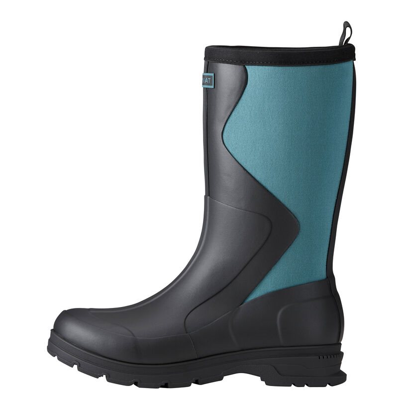 Wellies Donna Ariat Springfield Rubber Boots Nere Blu | KA35519