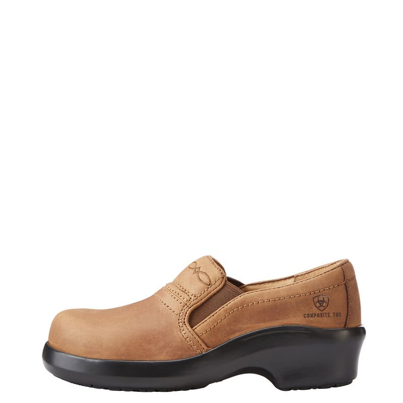 Zoccoli Donna Ariat Expert Antinfortunistiche Clogs SD Composite Punta Marroni | 29HZN1Y